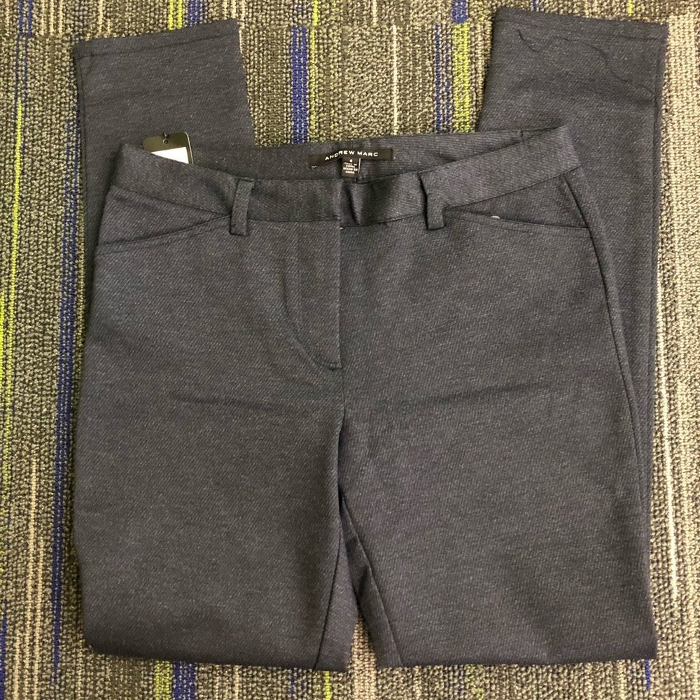 Andrew Marc Pants Navy Skinny New Size 8